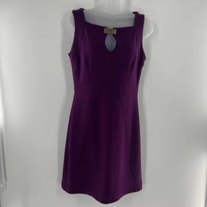 Laundry by Shelli Segal Sleeveless sheath Dress Sz 8 Plum